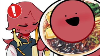 Kucing croissant, tapi campur dengan Luo Xi