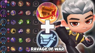 PANEN ITEM BERSAMA CHOU 3 QUARTERMASTER + RAVAGE OF WAR!! MAGIC CHESS MOBILE LEGENDS