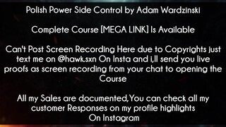 Polish Power Side Control by Adam Wardzinski Course download