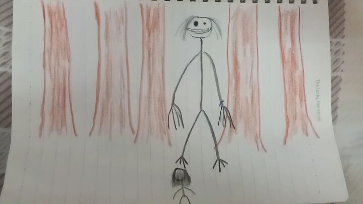 Saat tak sengaja melihat gambar-gambar corat-coret anak sepupu, bulu kudukku langsung merinding