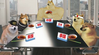 What does it look like for boys from various countries to eat fermented bean curd?