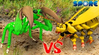 Praying Mantis vs Wasp | Insect Warzone | SPORE