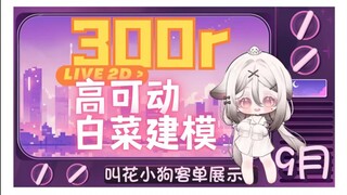 300r high-movability modeling at a bargain price - high-precision live2D customer model display - Se
