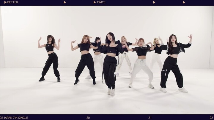 Video luyện tập vũ đạo TWICE «BETTER» tại phòng tập