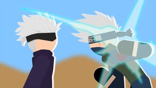 Gojo vs Kakashi || Sticknodes || Shark anims