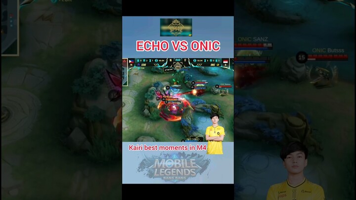 ECHO vs ONIC 😱🔥 | kairi  Hayabusa play on ECHO | #kairi #onickairi #shorts