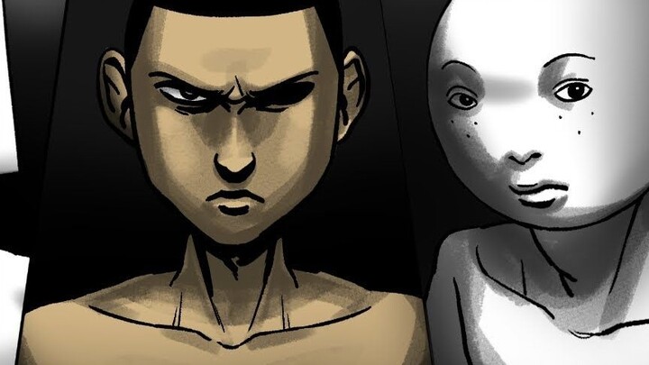 Plop! A love story with a muscular monster