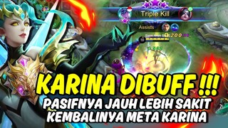 JADI GAMPANG NGEKILL !!! TUTORIAL KARINA SETELAH DIBUFF MOONTON | TOP 1 GLOBAL KARINA BUILD