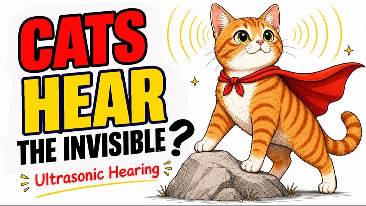 How Cats Hear Sounds Humans Can't 🐱 | The Science of Ultrasonic Hearing | Cat Hearing Explained