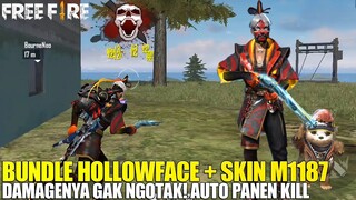 BORONG BUNDLE FLAMING HOLLOWFACE & SKIN M1887 TROPICAL PARROT - AUTO DAPAT BANYAK KILL! FREE FIRE