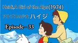 Alps no Shoujo Heiji (Heidi, A Girl of the Alps-1974)Eng Sub Episode - 33