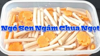 Bí quyết làm Ngó Sen Ngâm Chua Ngọt Siêu Giòn Để Được Lâu || đặc biệt làm được các loại Gỏi