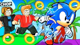ROBLOX CHOP AND FROSTY PLAY SONIC RACE SIMULATOR