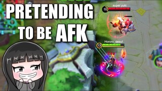 PRETENDING TO BE AFK! FANNY PROGRESS MONTAGE