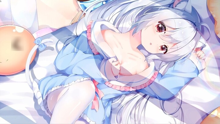【wallpaper engine】Who here can refuse a white-haired wife? Beautiful 2D dynamic wallpaper #90