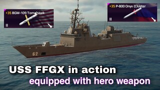 Modern Warships: USS FFGX equipped with Hero weapon. Official Global Update
