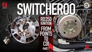 NEVER SEEN BEFORE: RD350 conversion from Points Ignition to CDI. Part-1.