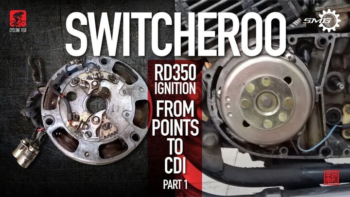 NEVER SEEN BEFORE: RD350 conversion from Points Ignition to CDI. Part-1.