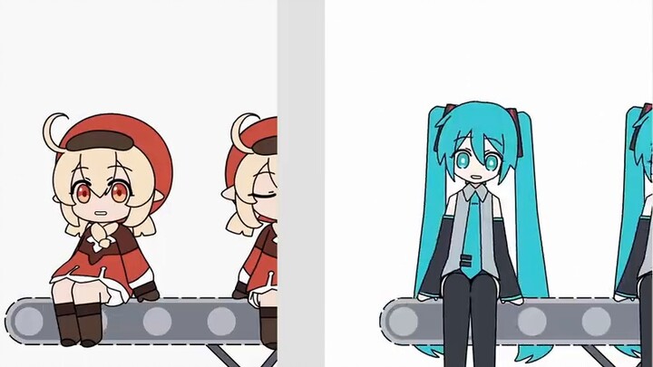 miku miku oo ee oo tapi Klee (versi perbandingan)