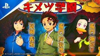 Tanjiro Nezuko and Giyu Kimetsu Gakuen Gameplay Trailers | Demon Slayer: Hinokami Chronicles