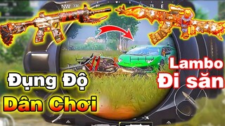 Combo M4 LANG THANG và AKM BỘ LẠC | Đụng Phải Team Lambo Đi Săn [PUBG Mobile]