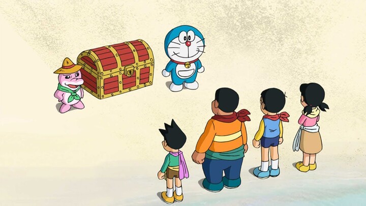 Review Phim Doraemon | Đào Kho Báu Mô Phỏng | Tóm Tắt Doraemon