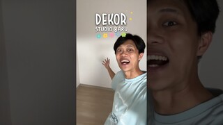 MARI KITA MULAI DEKOR DAN ISI KAMAR STUDIO BARU ✨😍