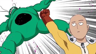 One Punch Man, diilustrasikan dengan animasi buatan Pak Murata