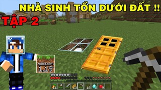 Tập 2 | SINH TỒN MINECRAFT PE 1.19 |  Xây Ngôi Nhà Survival Dưới Lòng Đất..!!
