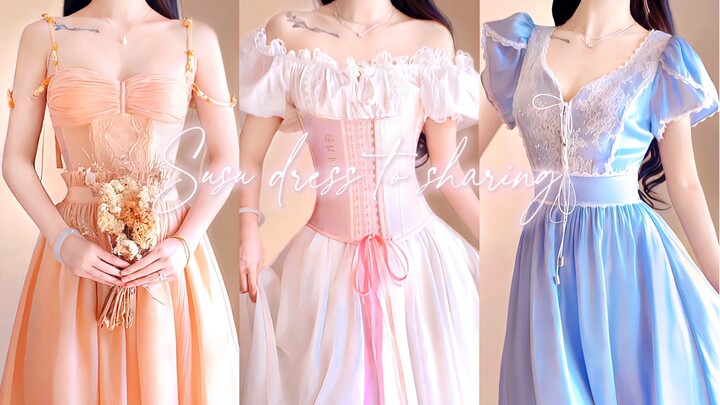 الإلهة الجميلة تنزل إلى الأرض! فستان الجنية على الأرض لا يُضاهى! موديلات فساتين لطول 160 سم ووزن 46 