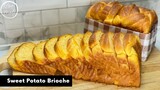 ขนมปังบริออชมันเทศ วิธีขึ้นรูปขนมปัง ลายตะกร้อ Sweet Potato Brioche | AnnMade