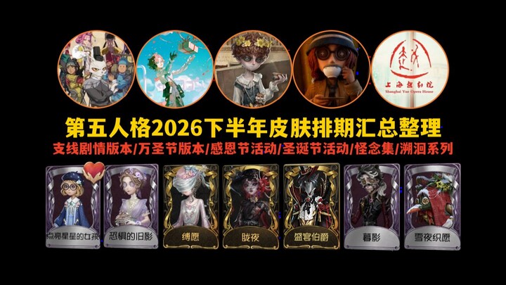 [Identity V] Comprehensive Compilation of High-End Outfit Release Schedule for the Second Half of 20