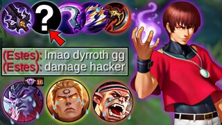 THIS BRUTAL LIFE DRAIN BUILD WILL END HEALING HIGH SUSTAIN ENEMIES | TOP GLOBAL DYRROTH - MLBB