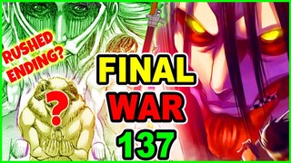 Goodbye! A Disappointing AOT Ending? Power of Friendship? | Attack on Titan Chapter 137 Review