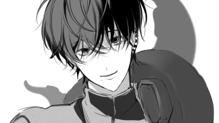 [Painting Process] Just love drawing handsome guys