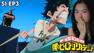 THE TRUTH ABOUT ALL MIGHT'S QUIRK?! | My Hero Academia - 1x3 Roaring Muscles - Reaction + Review