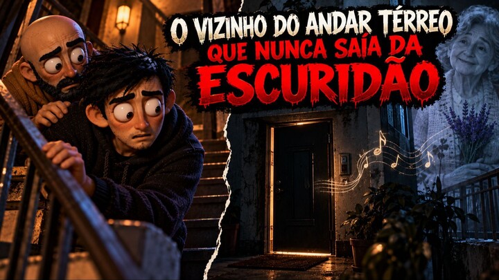 O vizinho do andar térreo, que nunca saía da escuridão