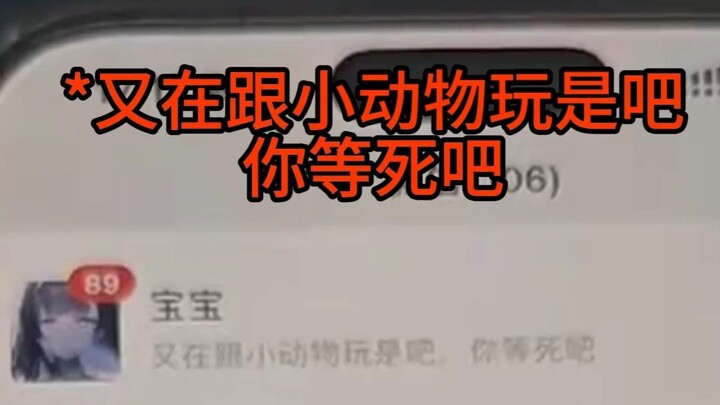 当你沉迷跟小动物玩耍 突然想起自己有女朋友时...