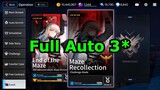 Maze Recollection Challenge Mode full auto || Counter: Side