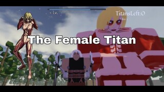 Female titan boss battle update mobile Untitled Attack On Titan [U:AOT Roblox]