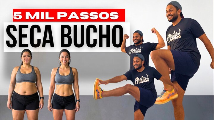 - 5.000 passos em casa para secar a barriga e queimar gordura sem impacto!