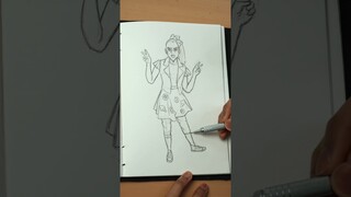 [ASMR] Drawing Jojo Siwa As Jojo Character