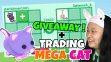 WHAT PEOPLE TRADE FOR MEGA NEON CAT IN ADOPT ME + GIVEAWAY PET 🐈