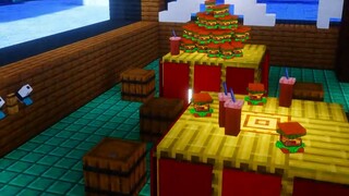 [MC Building] Cube Bikini Bottom? One person spent 604,800 seconds to create a childhood memory for 
