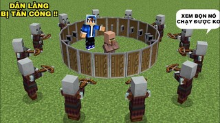 Thử Thách Chống Lại Cướp Làng | Bảo Vệ Dân Làng Bằng Cách Làm Là Chắn | TRONG MINECRAFT PE..!!