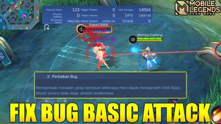 BUG BASIC ATTACK SUDAH DI FIX, HANABI DAN CLAUDE LANGSUNG DI BUFF!! - MOBILE LEGENDS