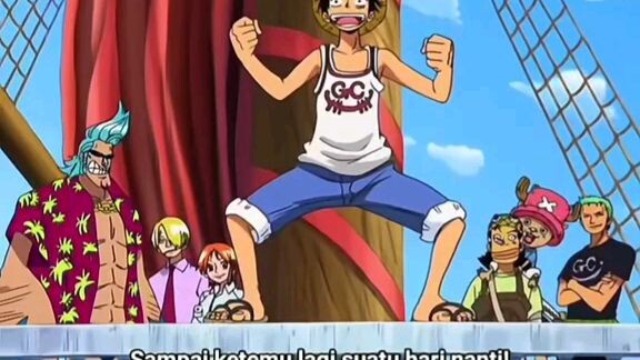 Moment Luffy pamitan sama kakeknya