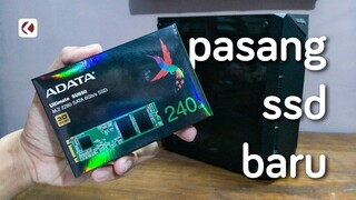 Pasang SSD Baru! (Silent Unboxing) - ADATA SU650 SSD M.2 SATA