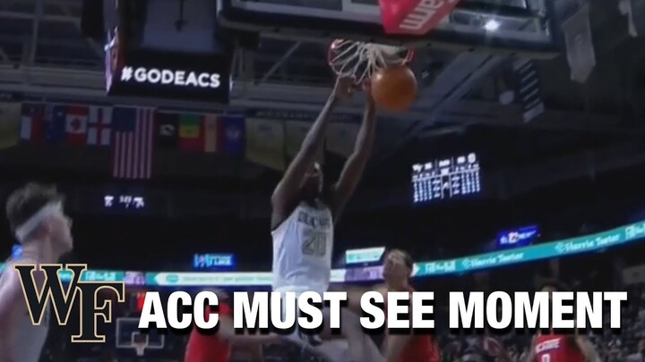 Wake Forest's Khadim Sy Sees The Need For A Slam Dunk | ACC Must See Moment