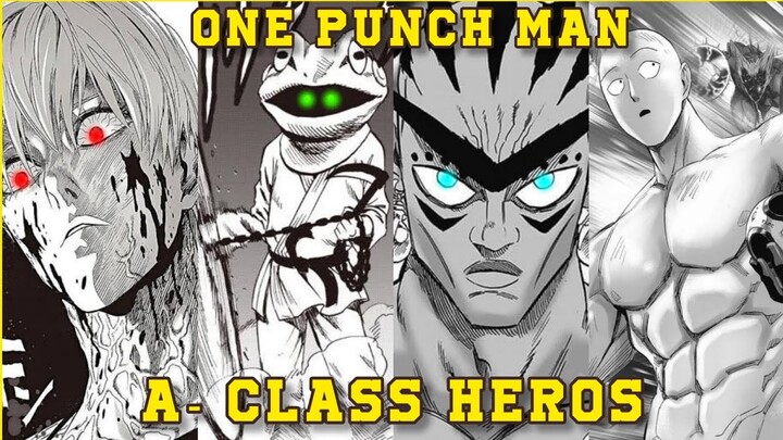 NEW A- CLASS RANKINGS Post Monster Association Arc | One Punch Man Manga 172